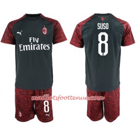 Maillot/Tenue AC Milan Suso 8 Enfant Troisieme 2018/2019